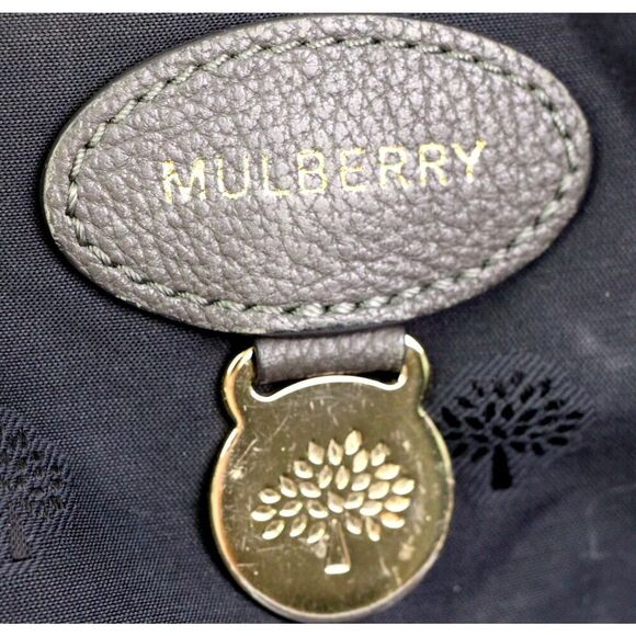 ROOMY Mulberry MUSHROOM GRAY GENUINE LEATHER ZIP TOP SHOULDER BAG HANDBAG PURSE - Picture 16 of 16